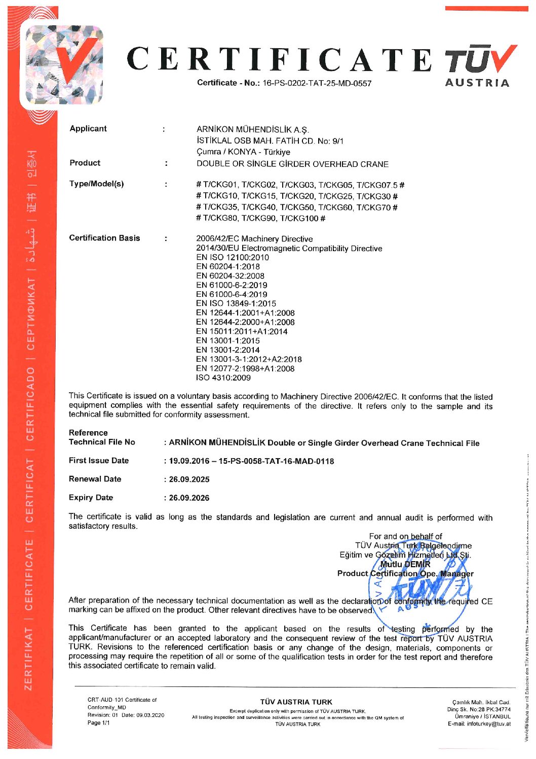 7. CE - OVERHEAD CRANE