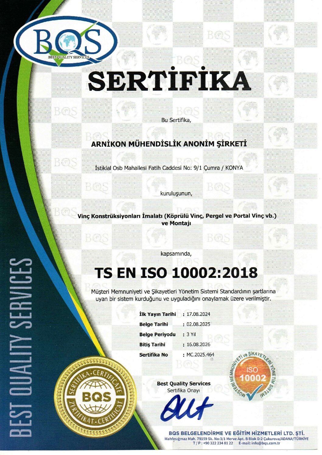 9. TS EN ISO 10002 2018